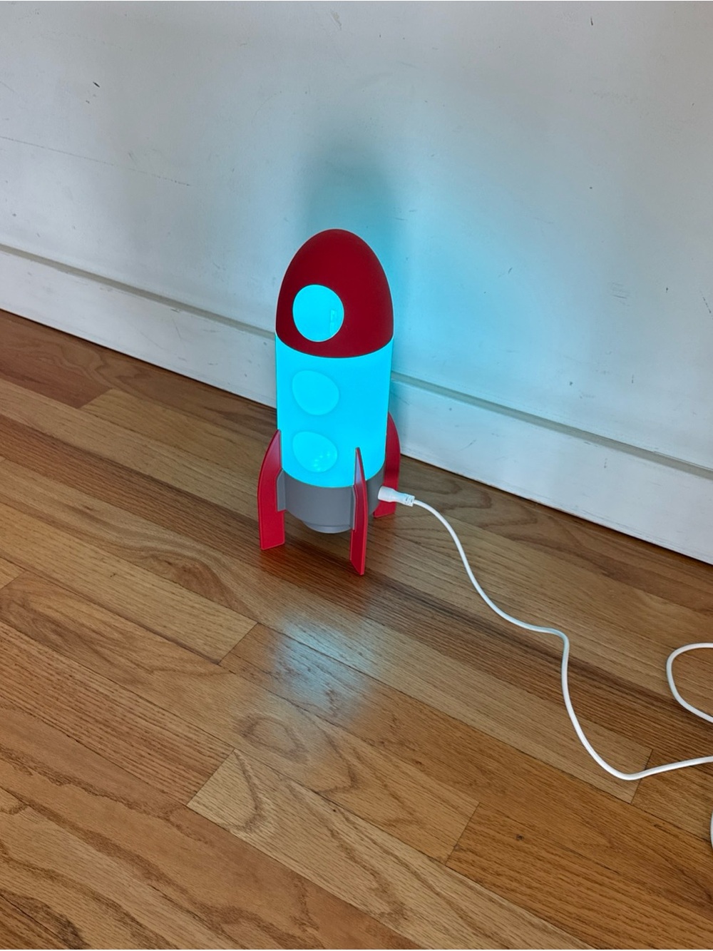 IKEA Red and White Rocket Night Lamp - Picture 6 of 10